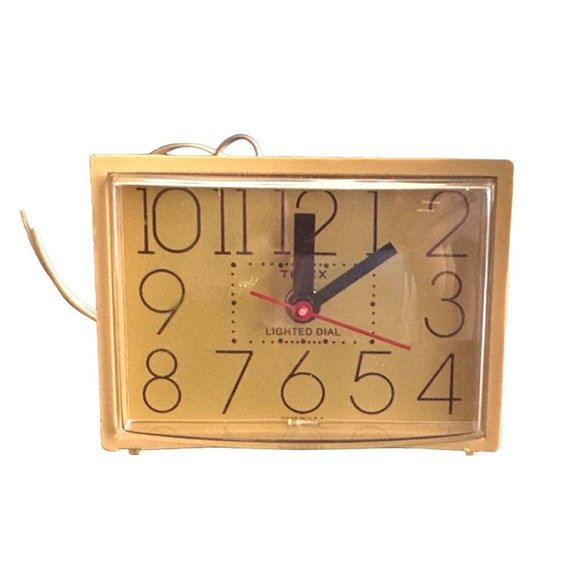 Timex Accents Vintage Timex Mid Century Modern Clock Large Numbers